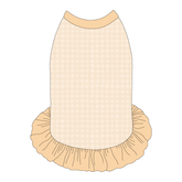 Autumn Vibes Only - Creamy Gingham - The Tank With Skirt